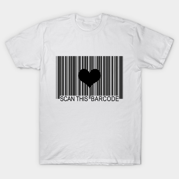 i love you barcode - Love Barcode - T-Shirt | TeePublic